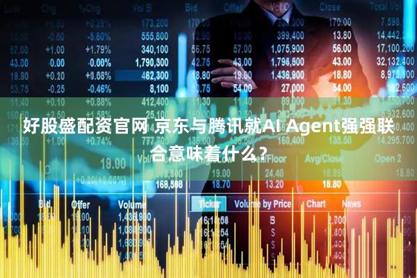 好股盛配资官网 京东与腾讯就AI Agent强强联合意味着什么？